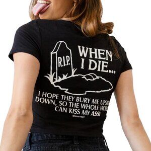 Bury Me Crop Tee